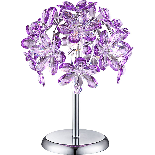Настольная лампа с цветочками Purple 5142-1T Globo